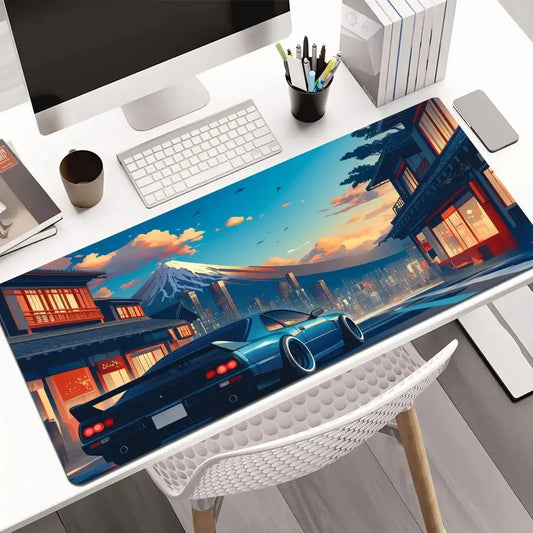 JDM Sports car Mouse Pad rubber anti-slip Desk Mat gamer pc accessories Gaming mat keypad expansion mousepad laptop office pad Dropshipman