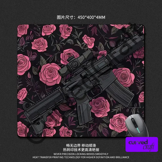 Watermarked - E-sports Glass Gaming Mouse Pad