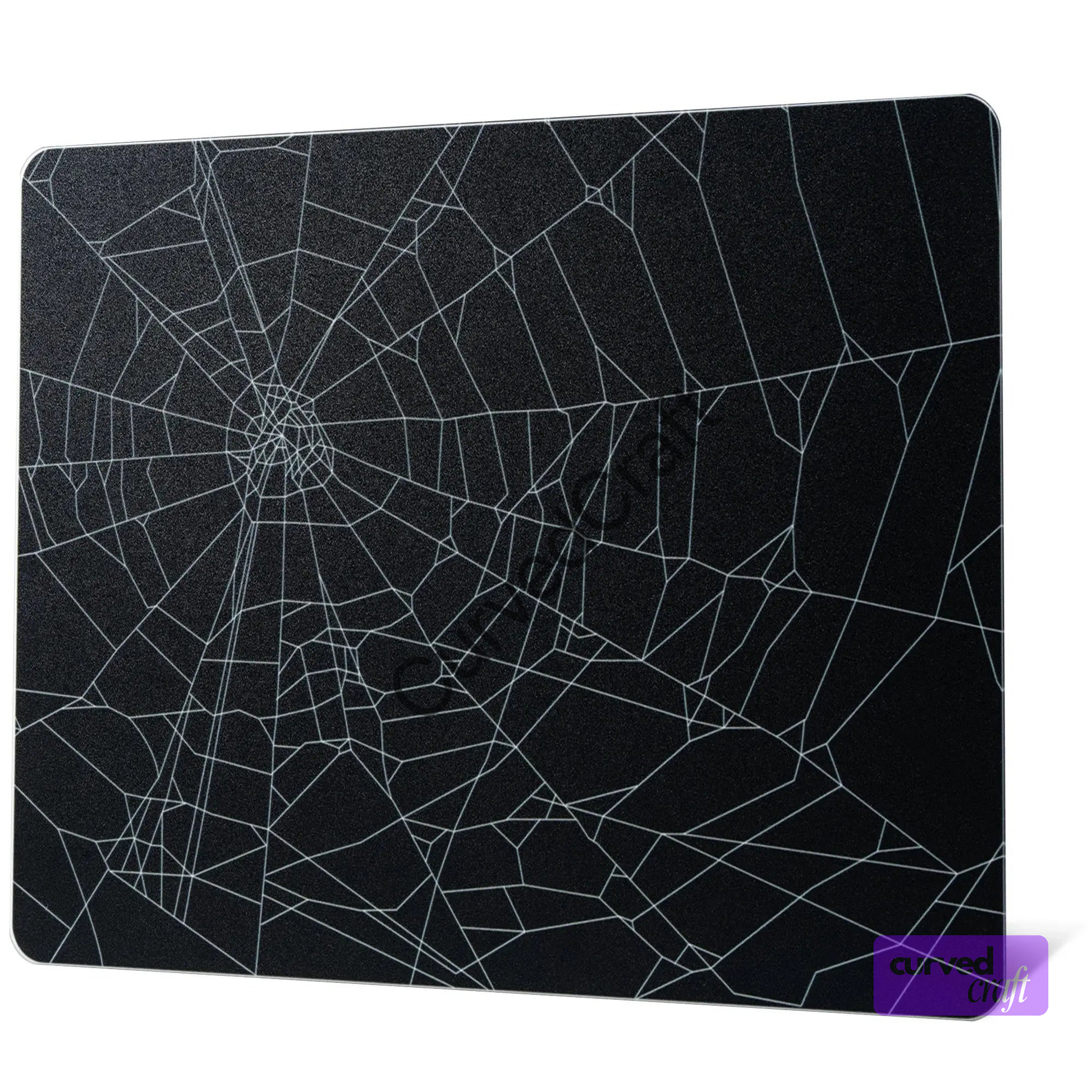 Watermarked - XVX White Glass Mouse Pad